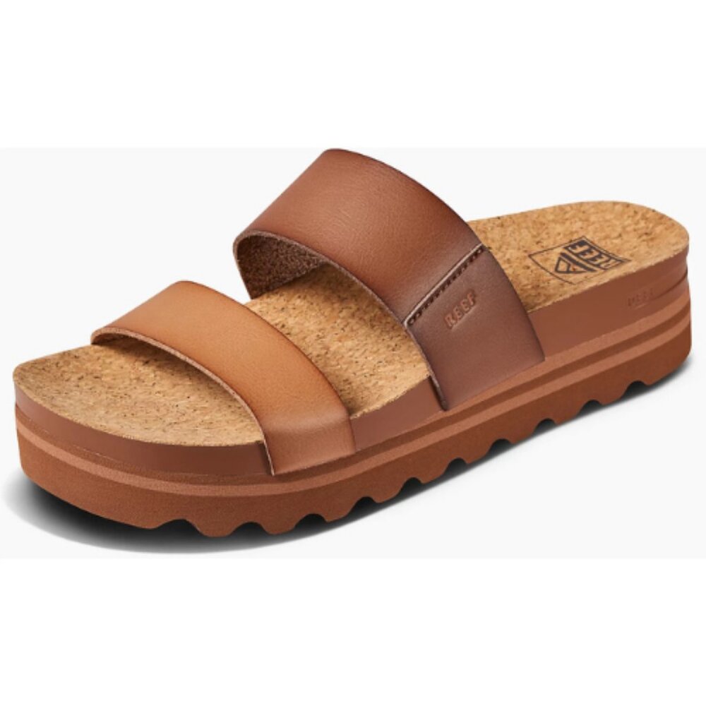 Reef Cushion Vista Hi Platform Slip On Strappy Sandal